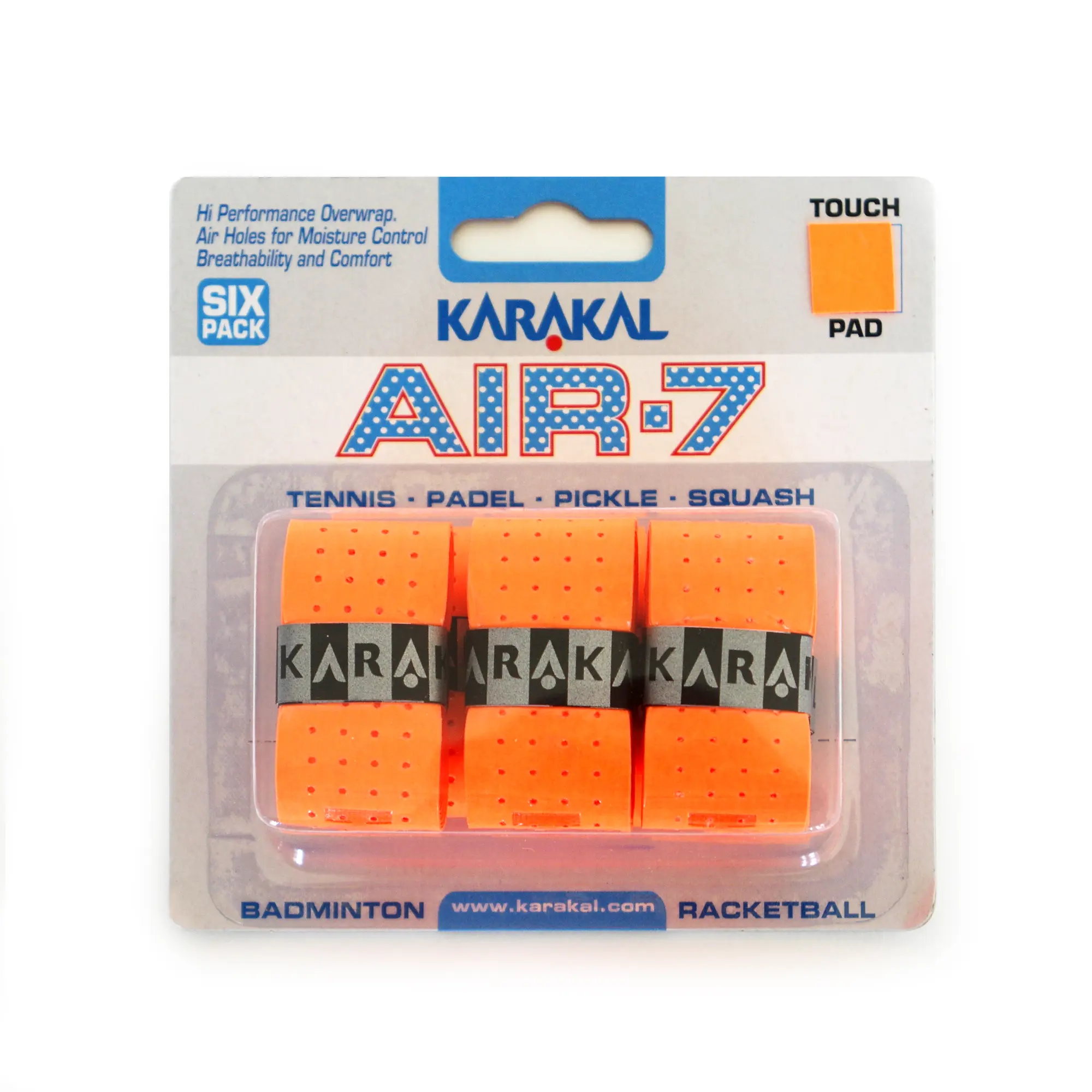 Karakal Air-7 Overwrap Racket Grip – 6 Pack - Image 6