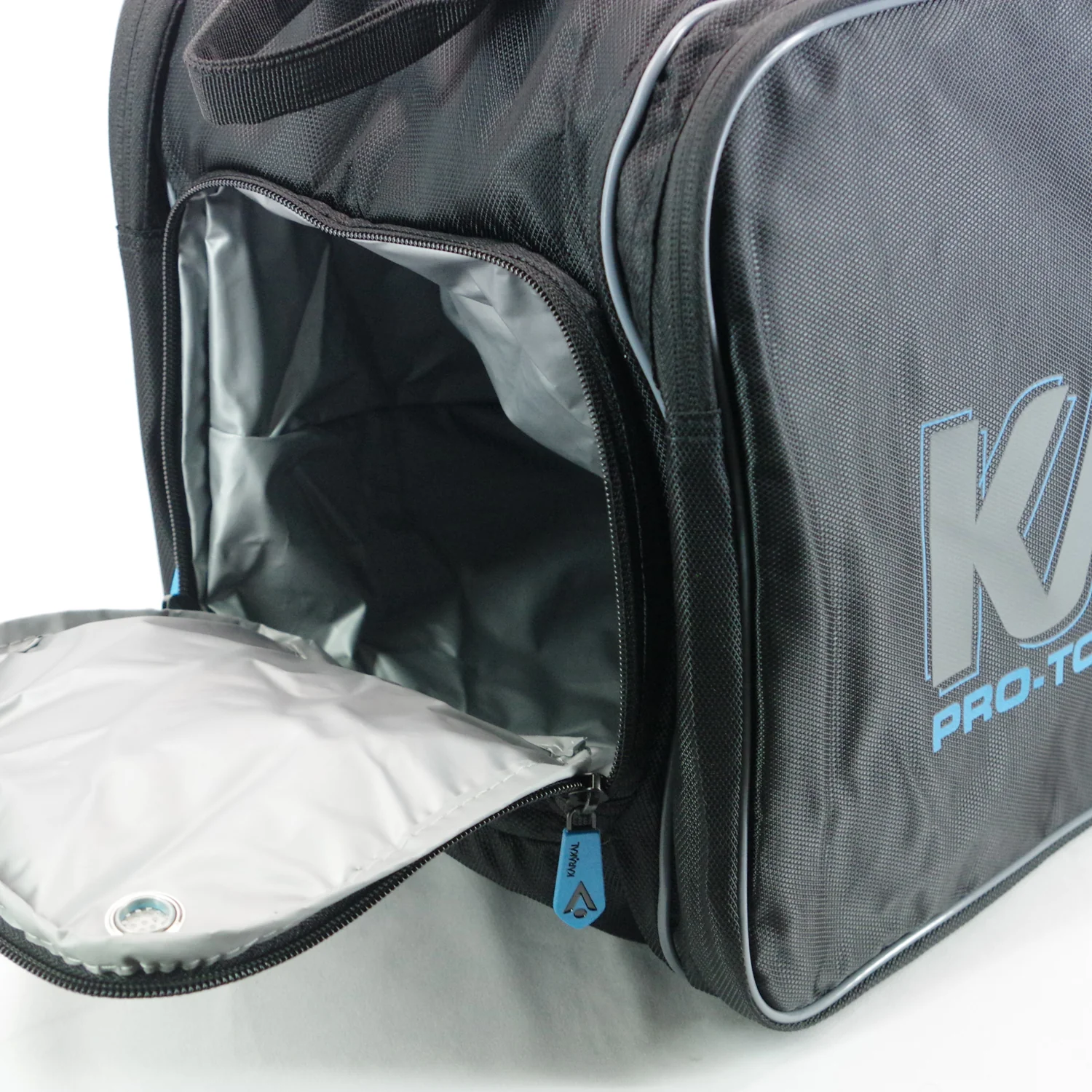 Karakal Pro Tour Fifty 2.1 Short Racket Bag with Blue Trim - Image 6