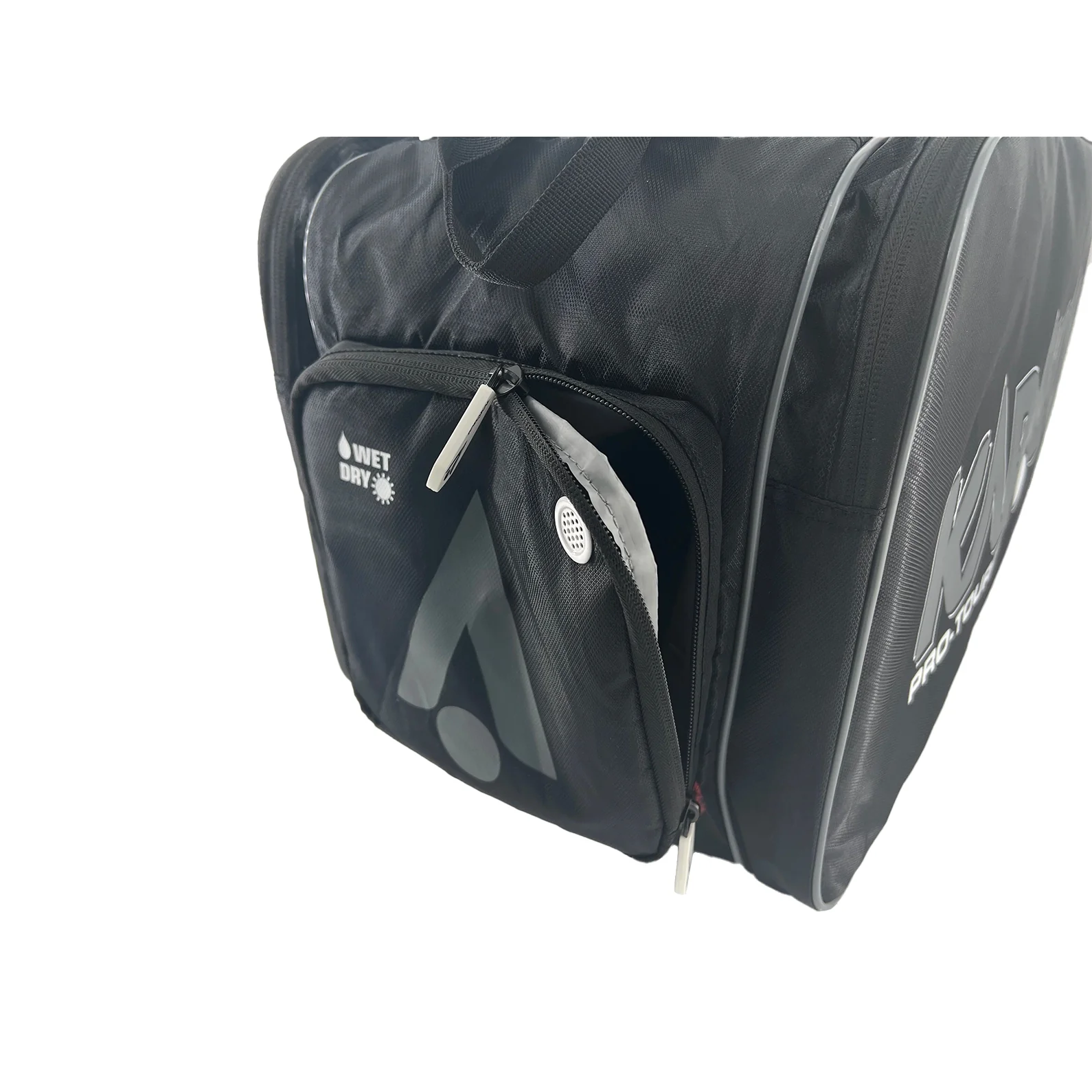 Karakal Pro Tour Fifty 2.1 Short Racket Bag with White Trim - Image 3
